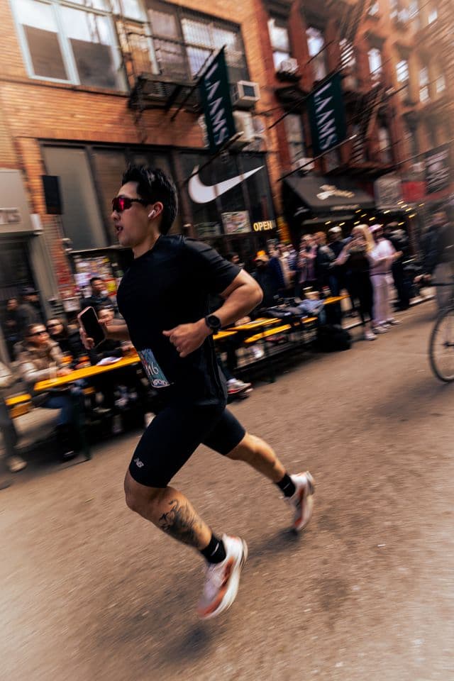 Drew running
